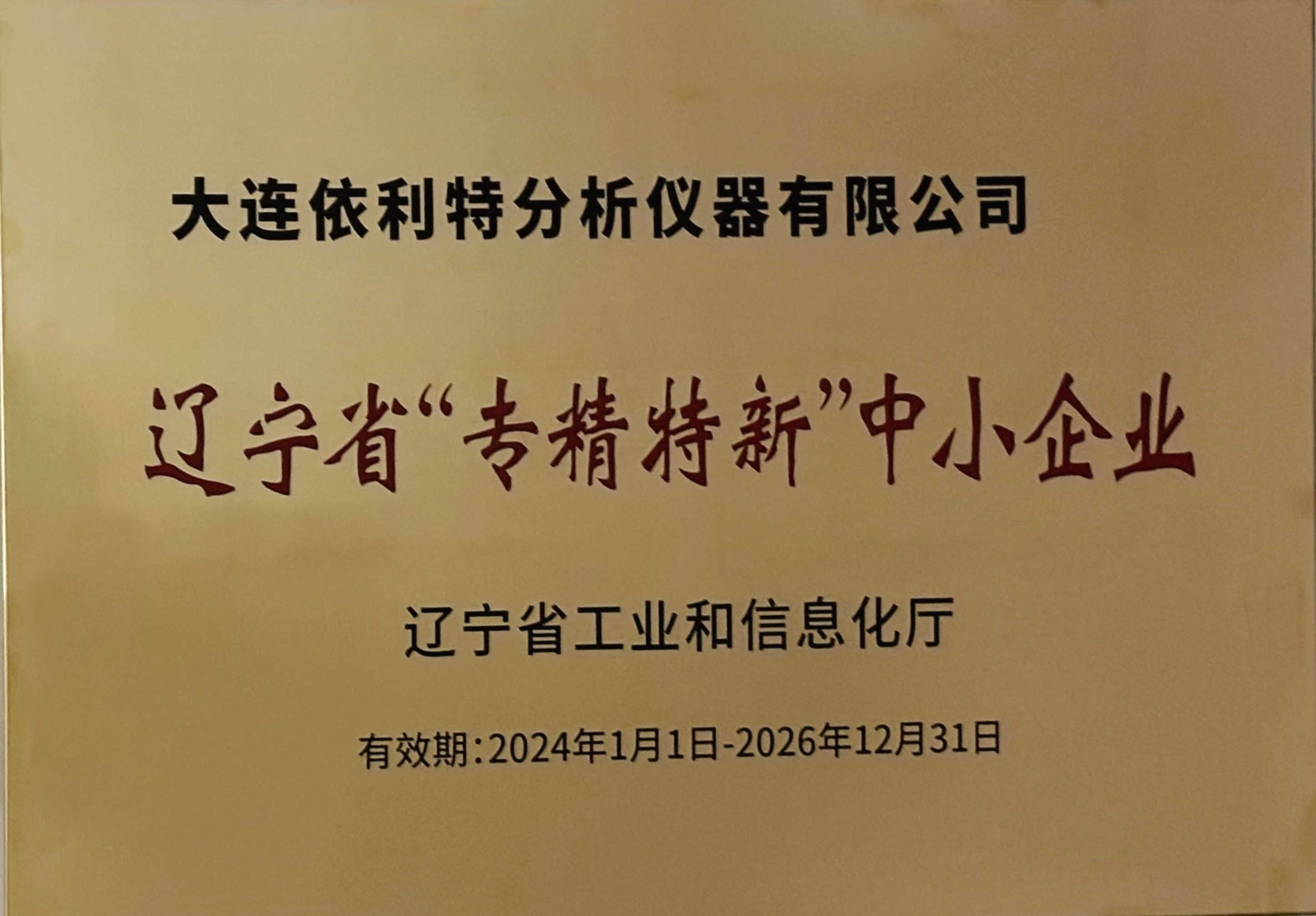 遼寧省專精特新中小企業(yè)（2024年）