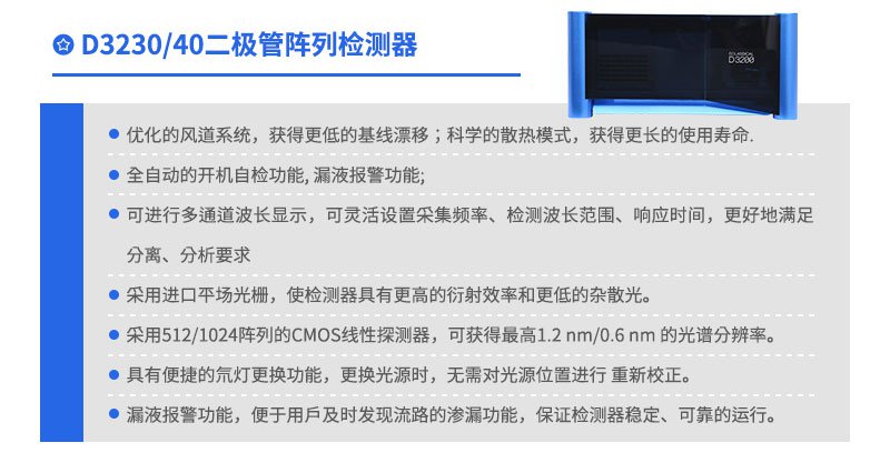 D3230/40二極管陣列檢測器
